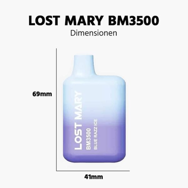 LOST MARY BM3500 | Blue Razz ICE (Frosted Raspberries) - Image 2