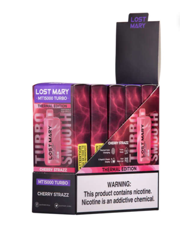 Lost Mary Cherry Strazz Lost Mary MT15000 Turbo - Image 2